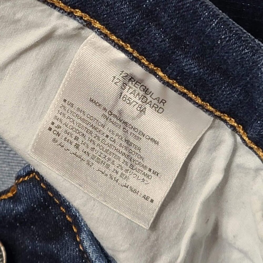 Old Navy Boot Cut Semi Evase Womens Jeans Size 12 Regular Dark Wash Denim - Picture 6 of 11